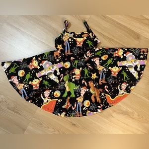 NWOT WRK WILD RICH KIDS PAISLEY DRESS TOY STORY CHRISTMAS 3/4